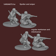 FJMGVariant.png German Paratroopers with MG34 WW2 Set B  1/72 scale
