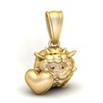 1.jpg Cute Sun Face Pendant 3D PRINTABLE MODEL