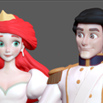 13.png ARIEL PEQUENA SEREIA COM PRÍNCIPE ERIC CASAMENTO ANIMAÇÃO DISNEY PERSONAGEM ESTÁTUA PRINCESA IMPRESSÃO 3D