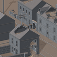 Operation-Carentan-Scene-4.png WWII Tabletop Terrain Set 28mm scale (3D Printable Files) - Based on real buildings from Carentan, France
