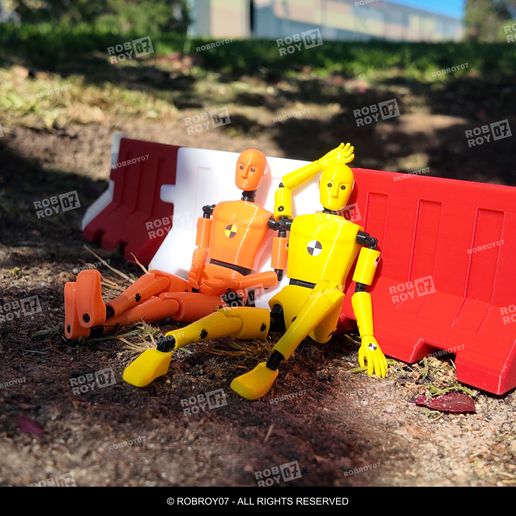 Crash-dummies-relaxing.jpg 1/10 Crash Test Dummy Figure Ragdoll