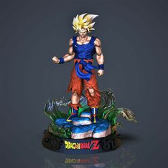 Goku-ssj.3926-1.1.jpg STL file Goku SSJ Legendary・3D printing model to download