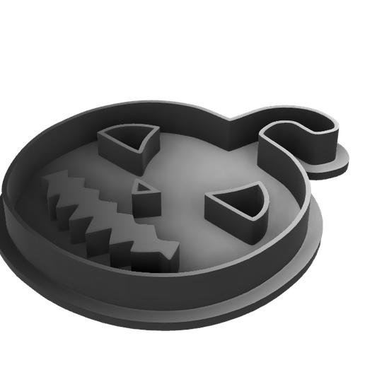 Pumpkin Cookie Cutter 3D model preview
