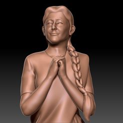 indian-girl-3d-model-obj-stl-ztl.jpg Fichier STL gratuit Fille indienne・Objet imprimable en 3D à télécharger
