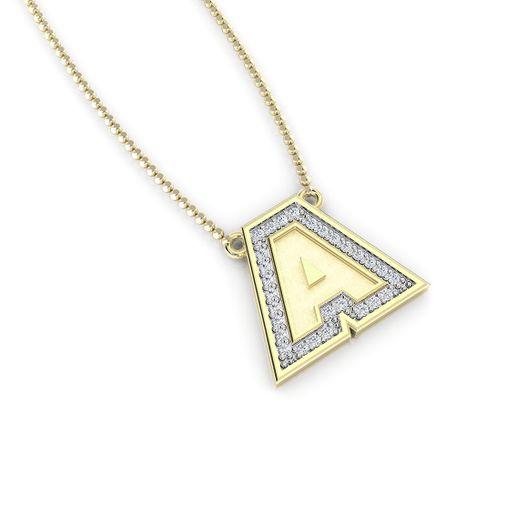Initial Pendant, Letter A - 3D model önizlemesi