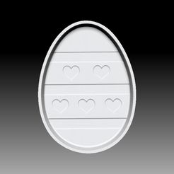 Eggs_4-VACUUM-PIECE.jpg STL file EASTER EGG 4 BATH BOMB MOLD・3D printable model to download