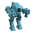 Render-5.png Xeno Mech Miniatura Modular: Alien Mech Battle Unit for Tabletop Wargames - Diseño imprimible en 3D libre de derechos de autor