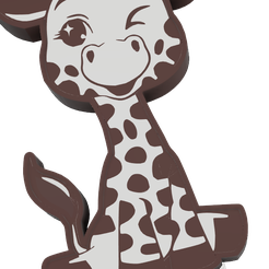 3.png STL-Datei Leuchtkasten Sophie die Giraffe・3D-Druck-Idee zum Herunterladen