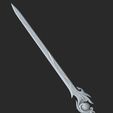 Render11.png Genshin Impact Zibai Sword 3Dprint