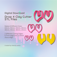 Cover-7.png Clay Cutter STL File - Drop 4  - Earring Digital File Download- 8 sizes and 2 Earring Cutter Versions, cookie cutter