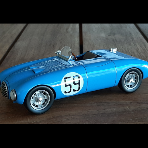🚗 1952 Gordini 23S Roadster (Pinewood Derby Car Shell)・3D Print