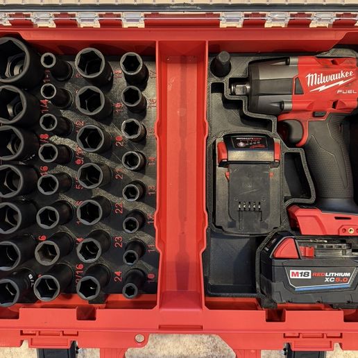 Milwaukee Packout  Sockets and 1/2 Impact inserts