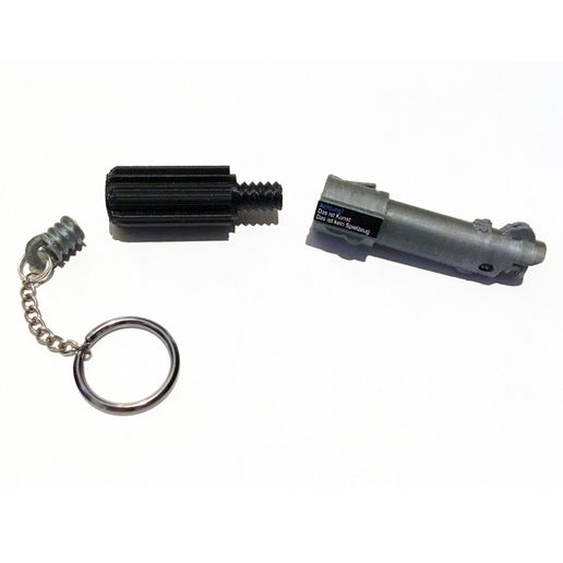 Fortune Bearing Lightsaber Key Chain 3D model
