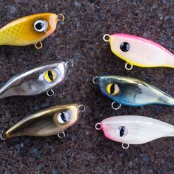 Lures-0256.jpg STL file Maul-It 55mm slow sinking stick bait・3D printer model to download