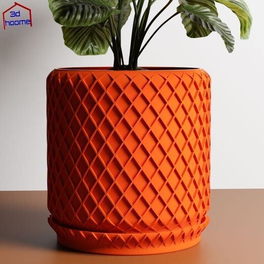 1.jpg Vaso para plantas com padrão de nervuras de diamante
