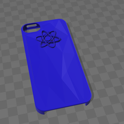 coque_bleu_.png Download free OBJ file Iphone 5 blue case • 3D print design, Yunorga