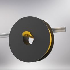halter1.bmp.jpg 3D-Datei Filamentspulenhalter für 2020-Extrusion kostenlos・Modell für 3D-Druck zum herunterladen