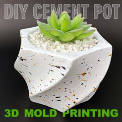 3D MOLD“PRINTING STL file 3D mold printing - Cement pot mold・3D printable model to download