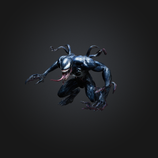 🦎 Venom Lizard Hybrid (SimbioReptor) - EDZX・ STL File for