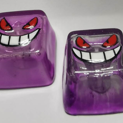 clear.png 3D file keycap gengar block・Model to download and 3D print