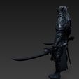 Noble-Warrior-of-the-Shadows-7.jpg Noble Warrior of the Shadows – 3D Printable Armored Drow Knight Figure Model