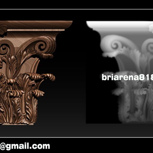 CLMN 002-38   3d STL Relief Model for CNC Machine 
