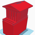 Tinkercad-1.png Headphone Holder- Ancient Roman Temple