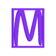M.stl STL file Disney alphabet style decoration scrabble・3D print design to download