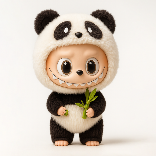 🐼 Panda Bear Labubu Pop Mart Pop Mart Kasing Lung toy・ STL File