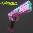 Render1.jpg Pistol Of Rebecca 3D Print Model Cyberpunk Edgerunner