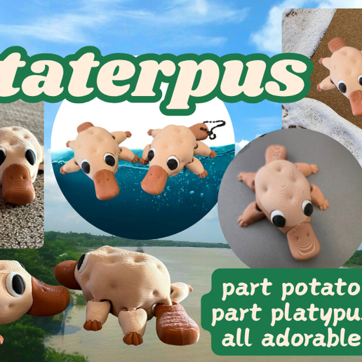 plataterpus.png Flexi Plataterpus- part potato, part platypus, all adorable!!