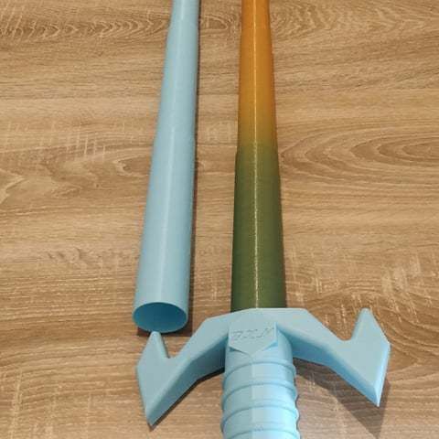 4.jpg Collapsible Sword - Épée dépliable - No support / Print In place Version 1