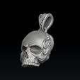 rgtf65sdv2v1s4d5fg6ds3fg45ds6rfdsf.jpg Ornamentaler Totenkopf-Anhänger 3D-Druck Modell