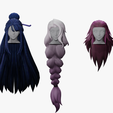 01.png 20 STYLIZED FEMALE HAIR MODELS PACK 5