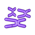 n3_chromosomes_for_meiosis.stl n=3 chromosomes for meiosis