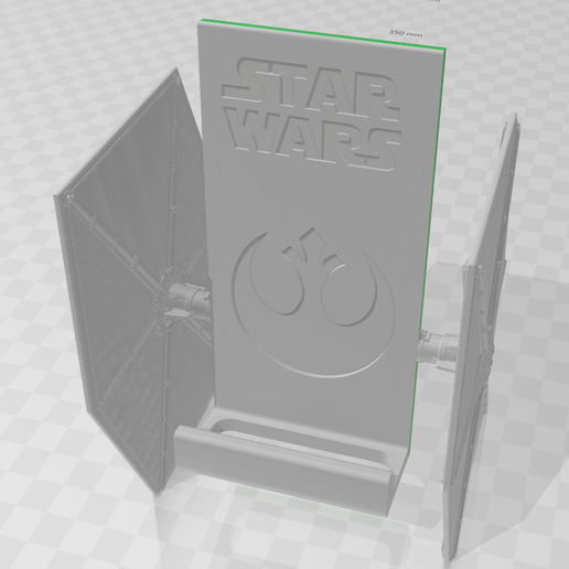 Star Wars Interceptor phone holder 3D model