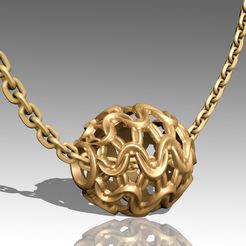 ball-style-pendant01.jpg STL file Ball style Pendant STL Jewelry・3D printer model to download