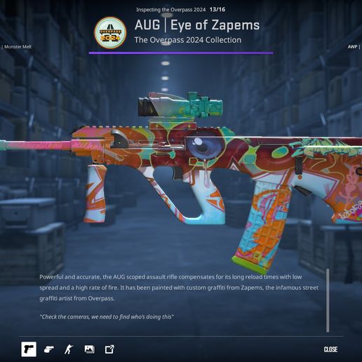 👁️ CS:GO/CS2 AUG Eye of Zapems・ STL File for 3D printing・Cults