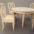 20230721_135919.jpg Dining Table And Chairs - Miniature Furniture 1/12 Scale