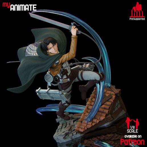 02.jpg Levi (AttackonTitan) - STL для 3D-печати
