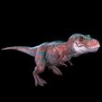 11938-POL.jpg REX DINOSAUR Tyrannosaurus Rex FOREST NATURES HUNTER RAPTOR TIGER RIGGED ANIMATED BLEND FILE FBX STL OBJ PREHISTORIC