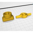 slicer3.jpg Y-shaped quick-connect valve knob for gardening or karcher