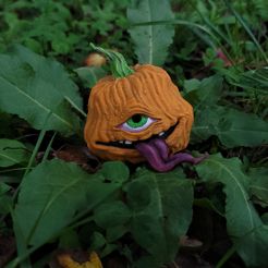 20201004_151125.jpg Free STL file TofuRevolution's One-eyed pumpkin・Design to download and 3D print