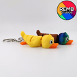 Flexi-Duck-Remb-Studios-1.png Cute Flexi Duck | Print-in-place | No Support