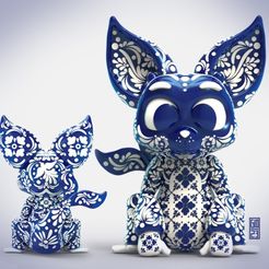 alebrije.jpg STL-Datei Mexikanische Alebrije/Talavera・3D-druckbares Modell zum herunterladen