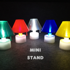Capture_d_e_cran_2016-05-02_a__15.59.42.png Free STL file Mini Stand with LED candle・3D printer model to download
