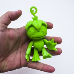 5.jpg Archivo STL Digimon Palmon Articulated Print-in-Place・Diseño de impresión en 3D para descargar