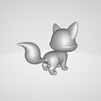 9.png Fox , Cute Chibi Fox, Fox 3d Model , Figurine, Christmas