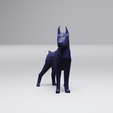 LowPolyDobermann-preview-frontview.png Low Poly Dobermann
