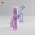 low-poly-cat-5.jpg Low poly Egyptian cat | OFFICE AND HOME DECOR